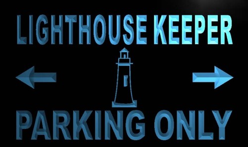 Lighthouse Keeper Parking Only Neon Light Sign